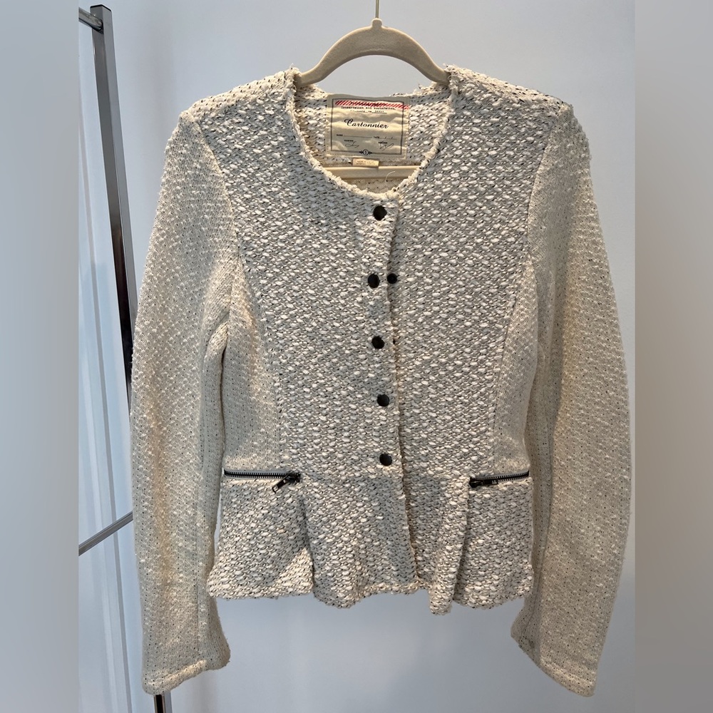 Women Knit Tailored Blazer by Cartonnier